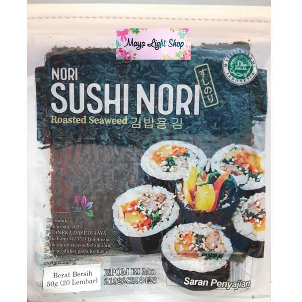 

READY STOCK Sushi Nori 20 lembar Nori sushi seaweed rumput laut bento termurah dry seaweed sushi bento halal kimbap rumput laut Discound Hari Ini