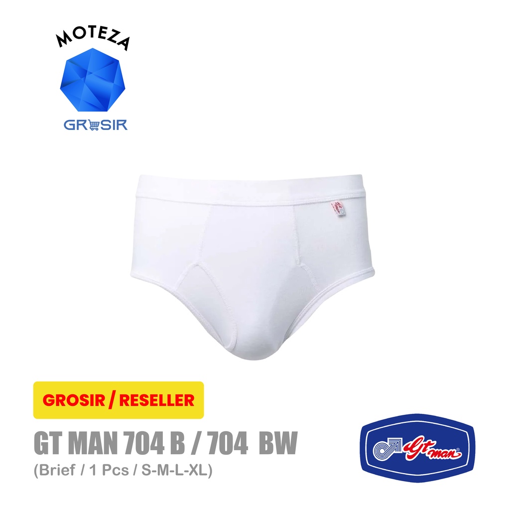 Grosir GT Man 704 B - Celana Dalam Brief Pria - S M L XL - Putih