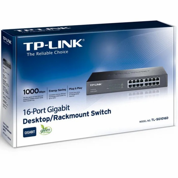 TP Link TL SG1016D Switch Hub 16 Port Gigabit Garansi Resmi