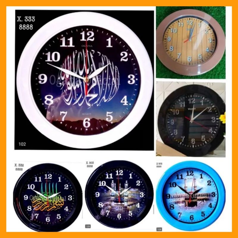 [COD] JAM DINDING KALIGRAFI MOTIF RELIGI