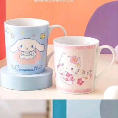 Gelas Keramik SANRIO ORI Cinnamoroll Hello Kitty Mug Ceramic Cangkir Kopi Teh Susu