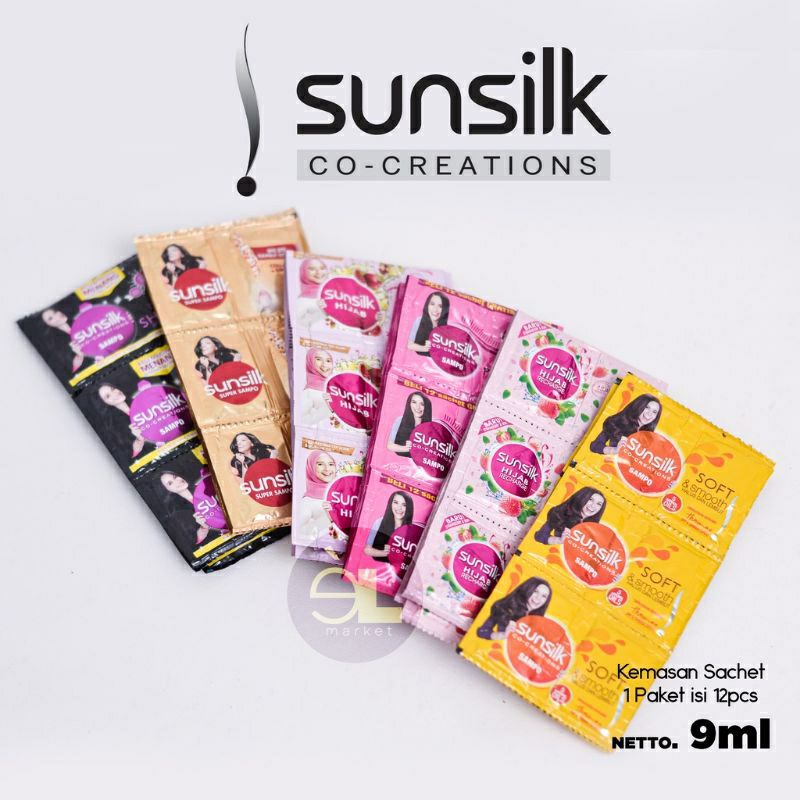 Shampo Sunslik Renceng isi 12 Sachet / Shampo Sunslik isi 12 Sachet / Shampo Sunslik Hijab 1 Renceng