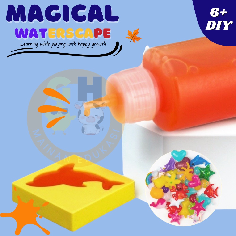 Magical Waterscape Mainan Edukasi Gel Cetakan Jelly Air Ajaib DIY Montessori