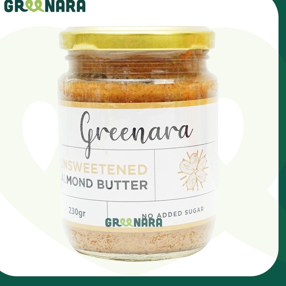

☉ Greenara Homemade - Unsweetened Almond Butter / Selai Almond ●