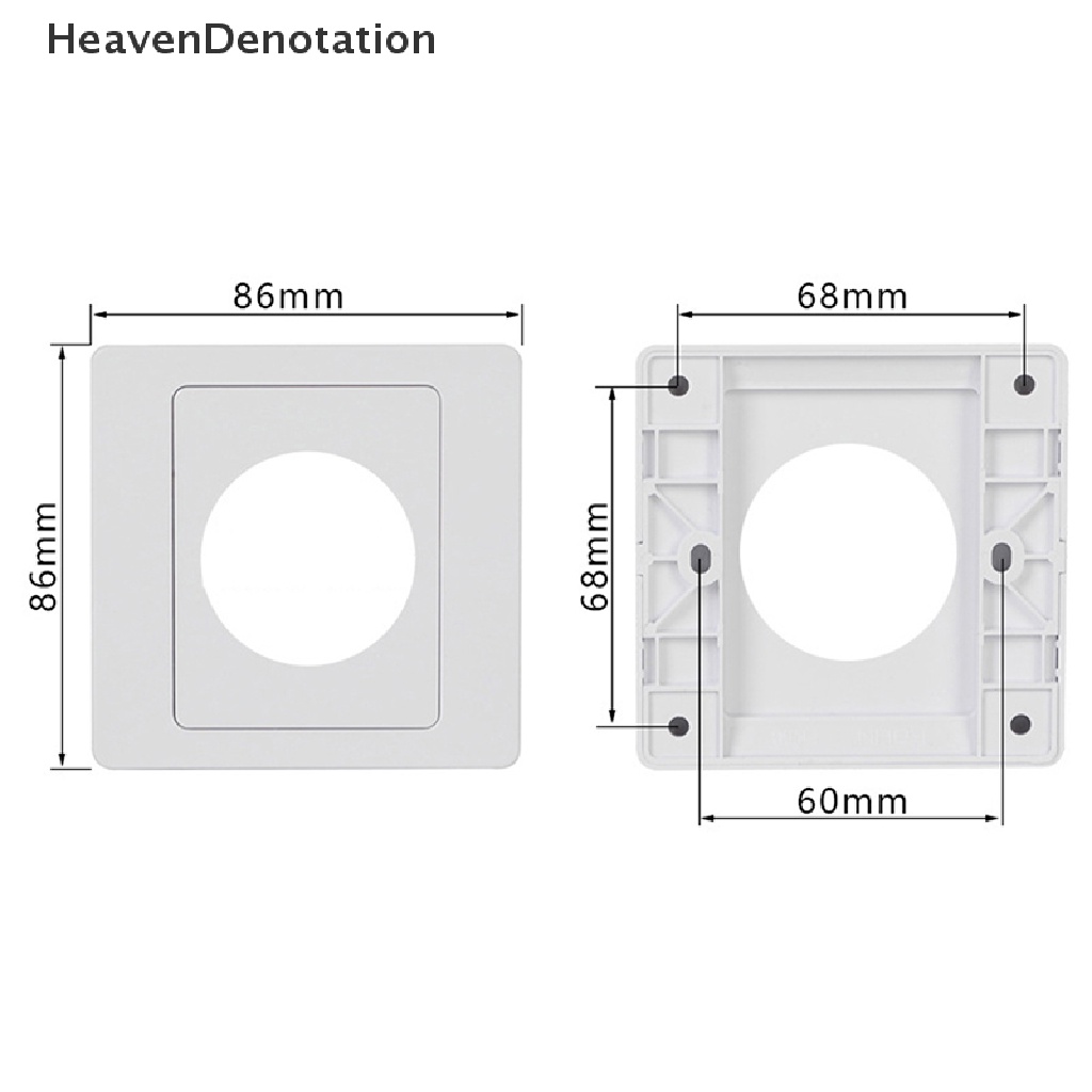 [HeavenDenotation] Stop Kontak Kabel Dengan Pad Karet Dinding Blank Panel With Outlet Hole Penutup Hias HDV