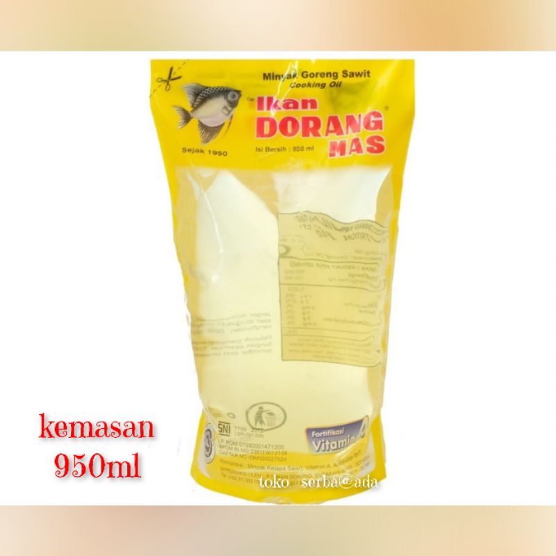 

Minyak goreng ikan mas dorang 950ml