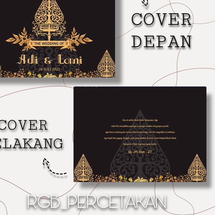 

Buku tamu pernikahan custom nama / Wedding guest book / HARDCOVER - ,,
