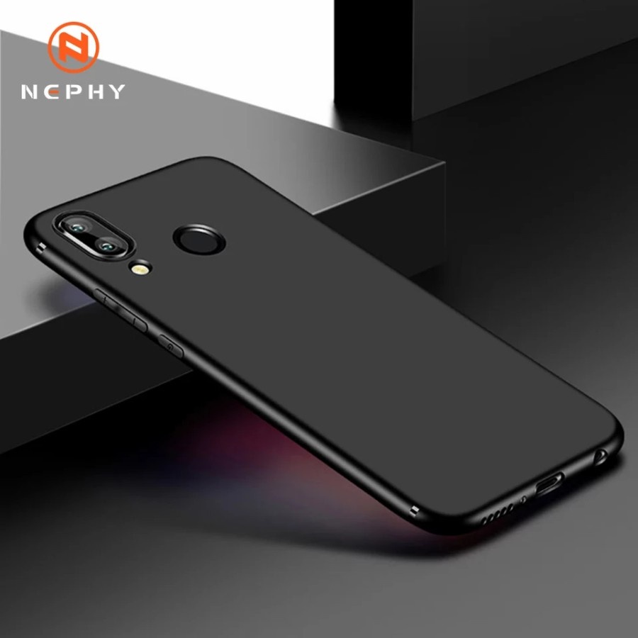 CASE COVER P/B- CASE XIAOMI REDMI 7 SILICONE MATTE CASE SOFT BLACK CAMERA PROTECTION