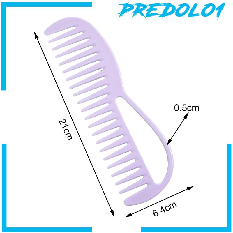 [Predolo1] Sisir Rambut Gigi Lebar Detangler Comb Portable Untuk Salon Rumah Wanita Perempuan