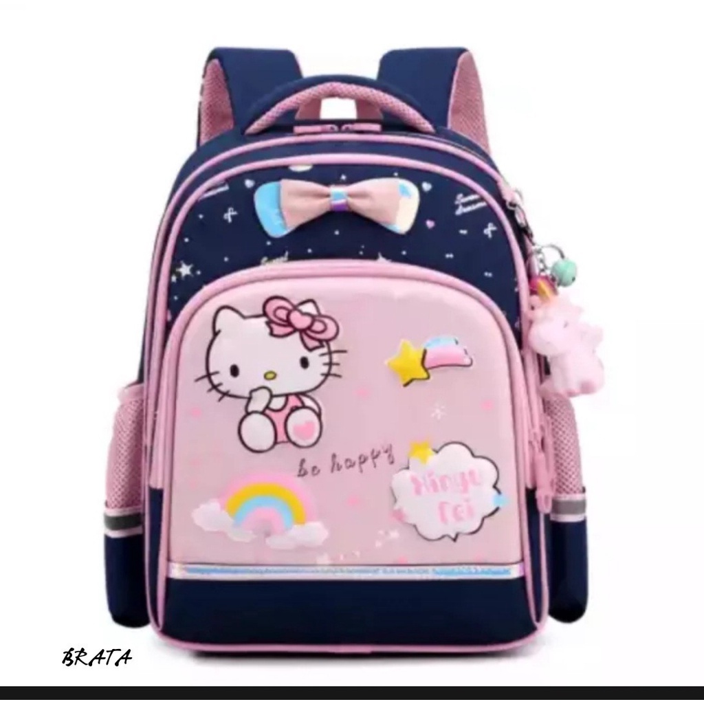 NIQABIS Tas Ransel Anak Perempuan KITTY Tas Sekolah PG PAUD TK SD