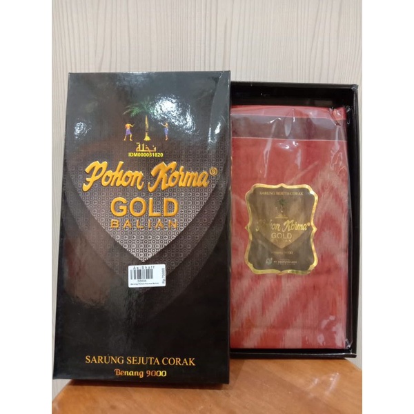 Sarung Pohon Kurma Gold/sarung/perlengkapan sholat