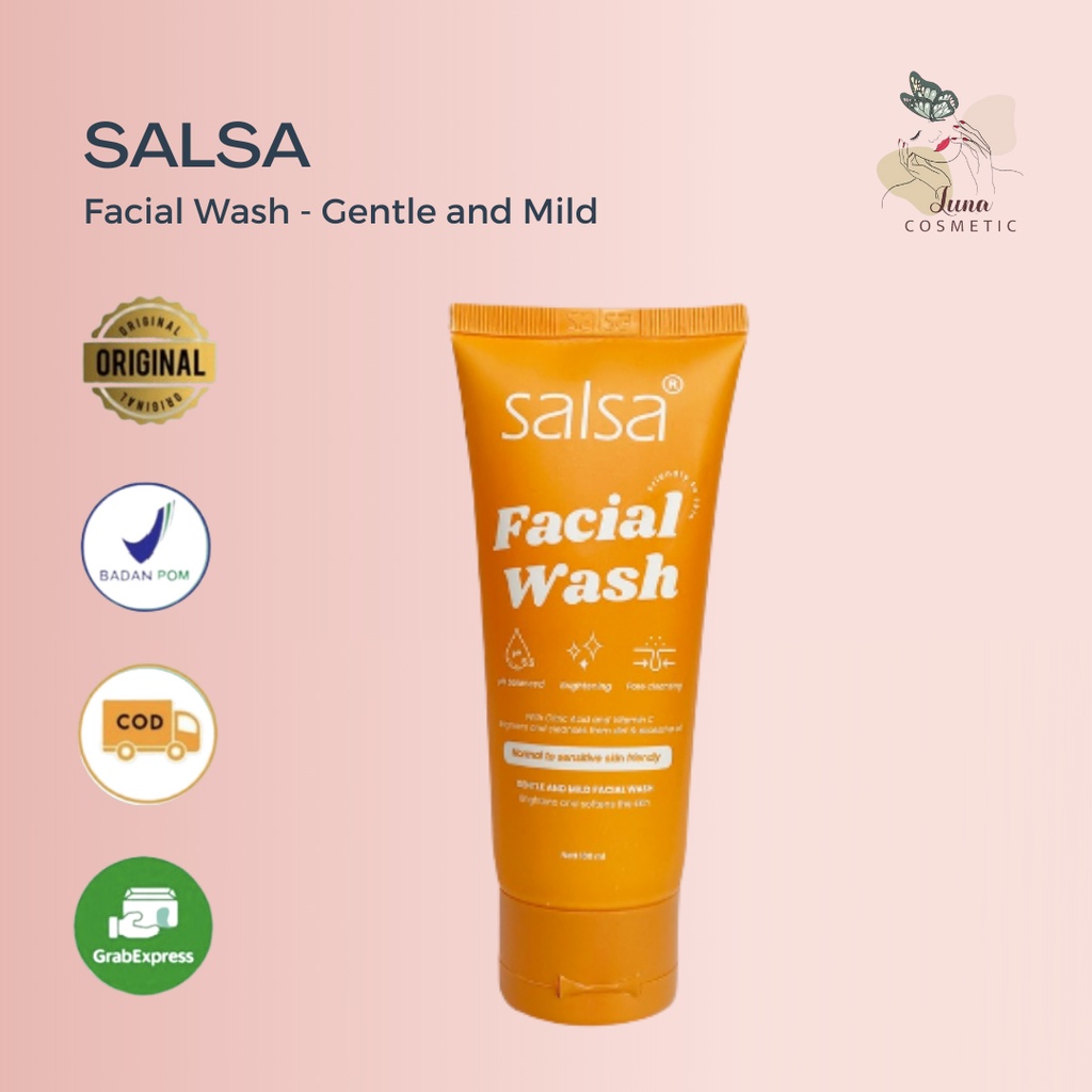 SALSA Facial Wash - Gentle and Mild (Sabun Pembersih Wajah untuk Semua Jenis Kulit)