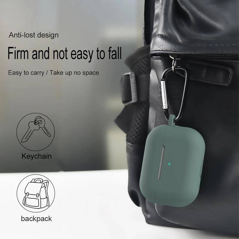 Casing Untuk Airpods Pro 2cas Case Silikon Full Case Dengan Karabiner Shockproof Soft Case Untuk Apple Airpods3 2 1 Pro