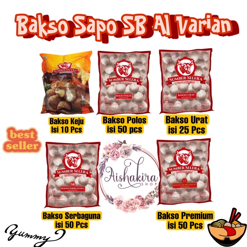 Bakso sapi SB premium isi 50 Bakso sapi Sumber Selera Kebun jeruk ASLI