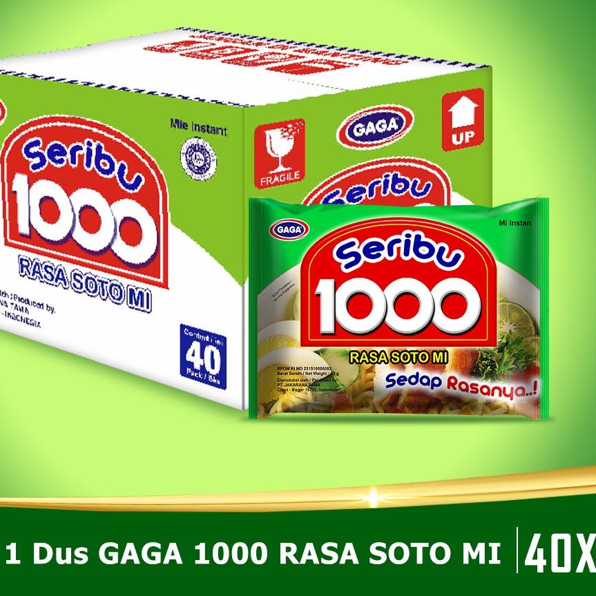 

Termurah☑️GAGA 1000 Rasa Soto Mie (1 dus = 40 pcs Harga Grosir)