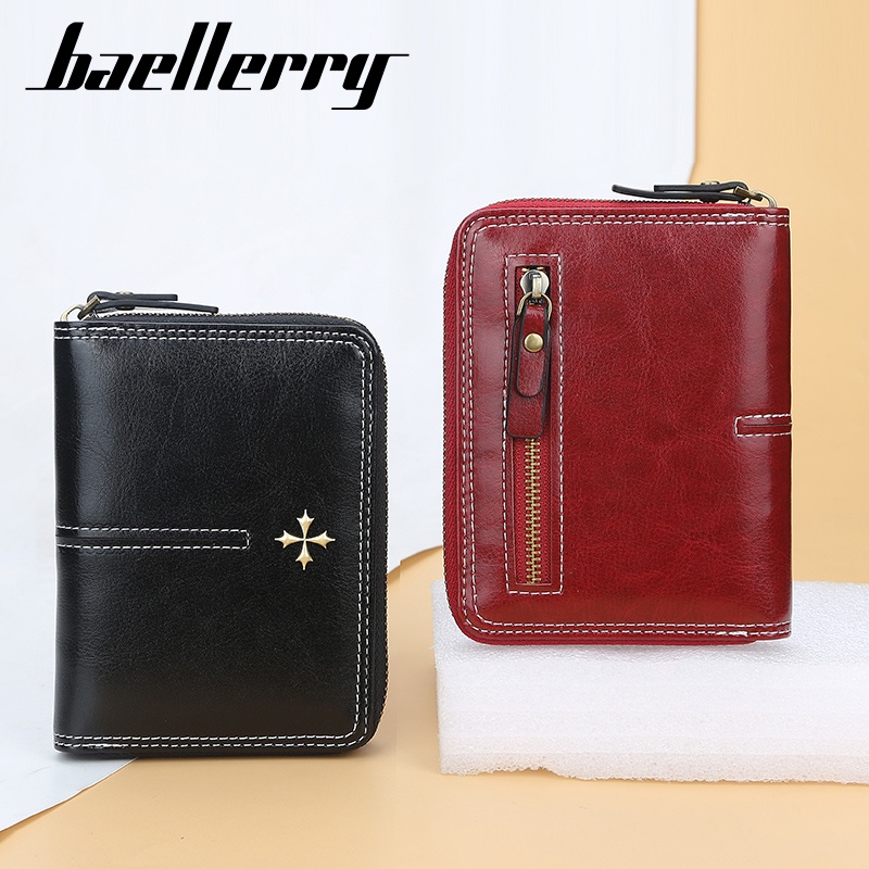 BAELLERRY N1851 Dompet Kartu Wanita Bahan Kulit PU Leather Premium WATCHKITE WKOS