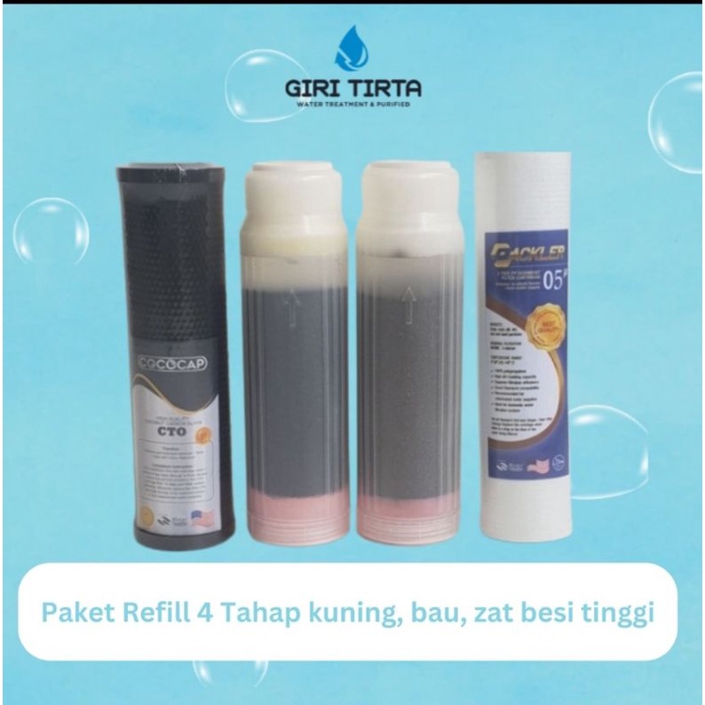 Giri Tirta - Refill Filter Air Penjernih Sumur 4 Tahap