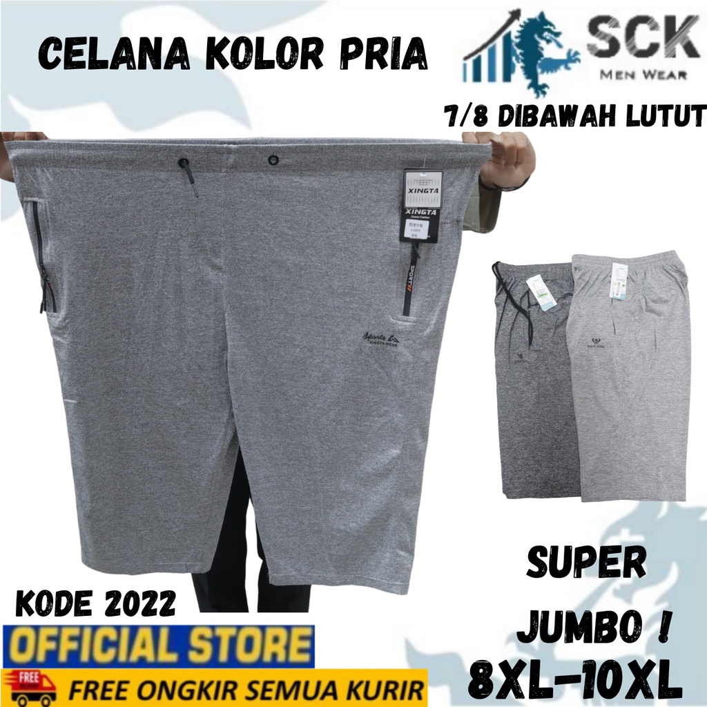 Celana Kolor PENDEK Pria MISTY 2022 POLOS JUMBO / Celana Kolor Karet Pendek Katun Distro - sckmenwear GROSIR