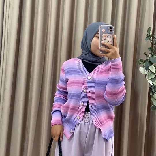 Outer Cardigan Rajut Korea Lengan Panjang Atasan Wanita Blouse