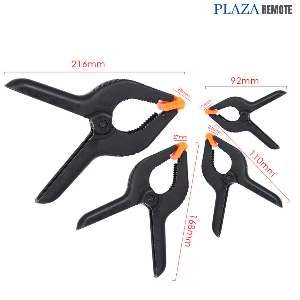 SPRING CLAMP WOODEN CLIP PENJEPIT KAYU KACA PLASTIK 4&quot; INCH