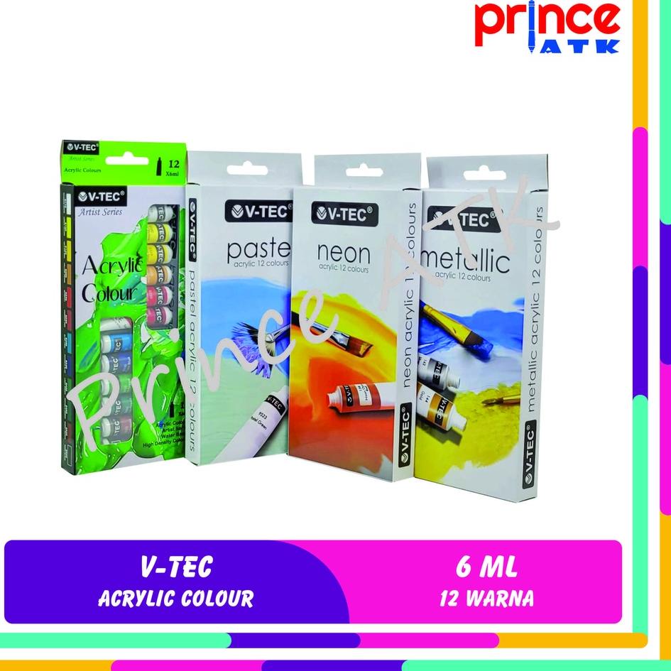 

Dijamin Keren V-TEC ACRYLIC COLOUR / CAT AKRILIK V-TEC 6 ML 12 WARNA VT-612