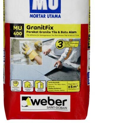 ✳ MU400 - Mortar Utama MU 400 Perekat Granite ❅