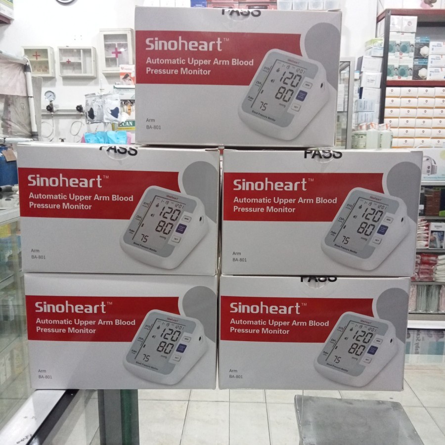 Tensi Digital SINOHEART / Alat Cek Tekanan Darah / Tensimeter SINOCARE BA 801