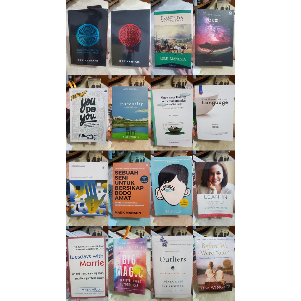 Preloved Buku Novel Self-help Memoir