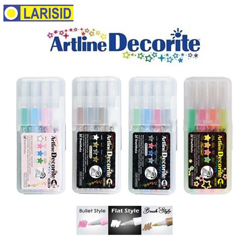 

ARTLINE DECORITE BRUSH MARKER SET (4 PCS)