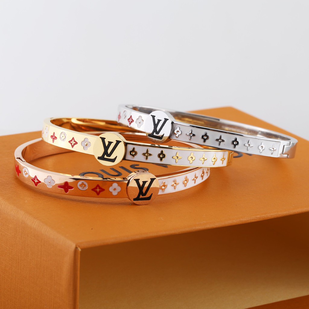 2021 Gelang Tangan Titanium Steel 18k Motif Print logo Keledai Untuk Perhiasan Wanita