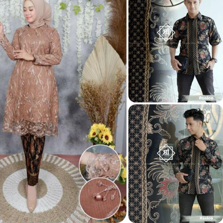 ✲ COUPLE / BAJU BATIK COUPLE KEBAYA TUNIK / KEBAYA COUPLE BATIK MODERN / SET KEBAYA TUNIK MODERN / T