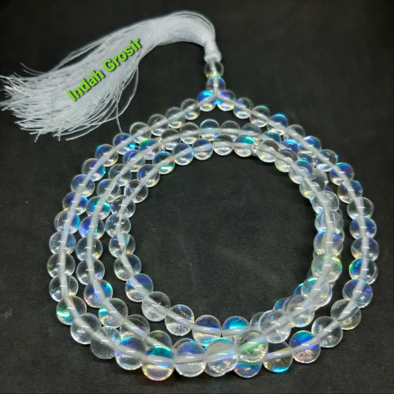 TASBIH BATU KALIMAYA PELANGI 8MM 99BUTIR FULL JARONG