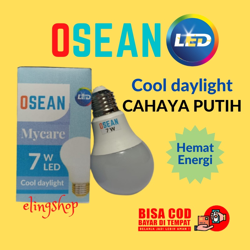 Lampu LED 7 Watt Putih Terang Murah OSEAN