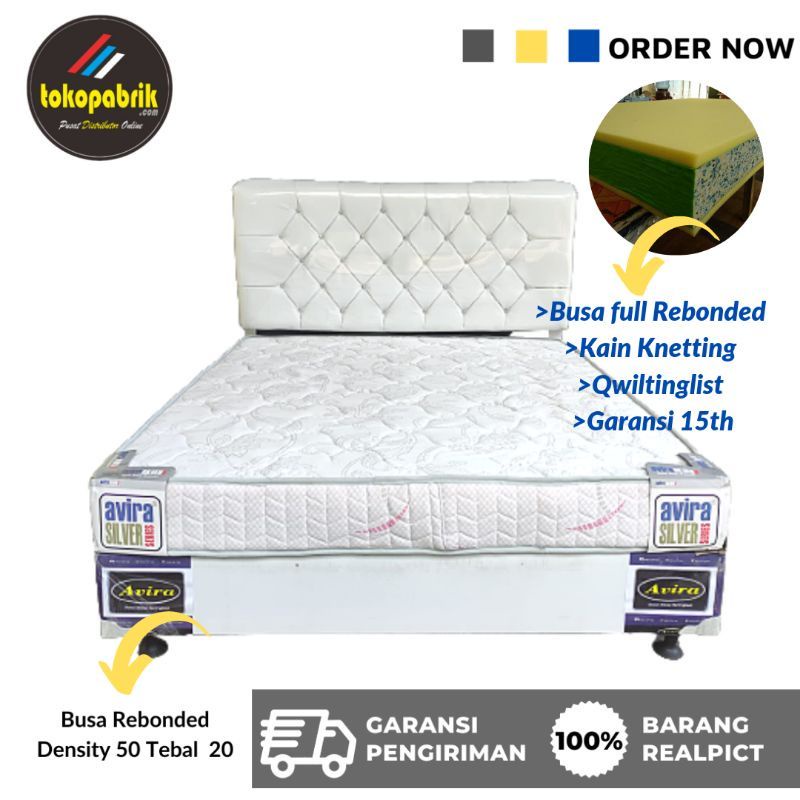 Kasur Busa Rebounded Density 50 Tebal 20 cm Garansi 15 Tahun / Kasur busa murah Cianjur Bandung Garu