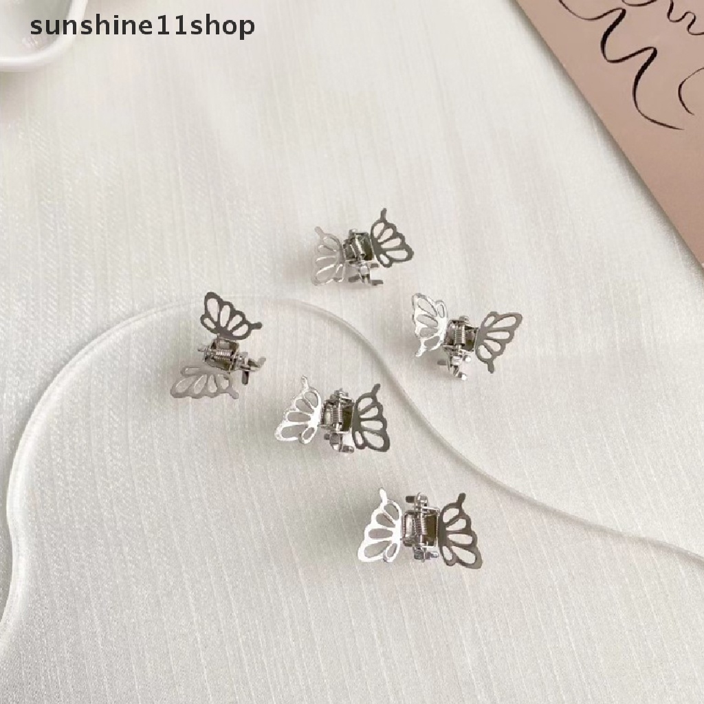 Sho 10pcs Korea Lucu Mini Logam Berongga Kupu-Kupu Jepit Rambut Hair Claw Untuk Anak Perempuan Anak 2022fashion Mahasiswa Anak Hair Clip Headwear N