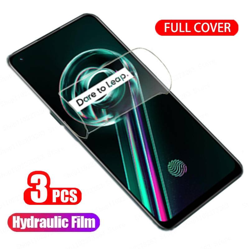 3pcs Film Hidrogel Untuk OPPO Realme 9 8 7 Pro Plus 9i 8iScreen Protector Protection Film Untuk OPPO Realme GT Master Edition Gt2 Pro Neo 3 3T 2T