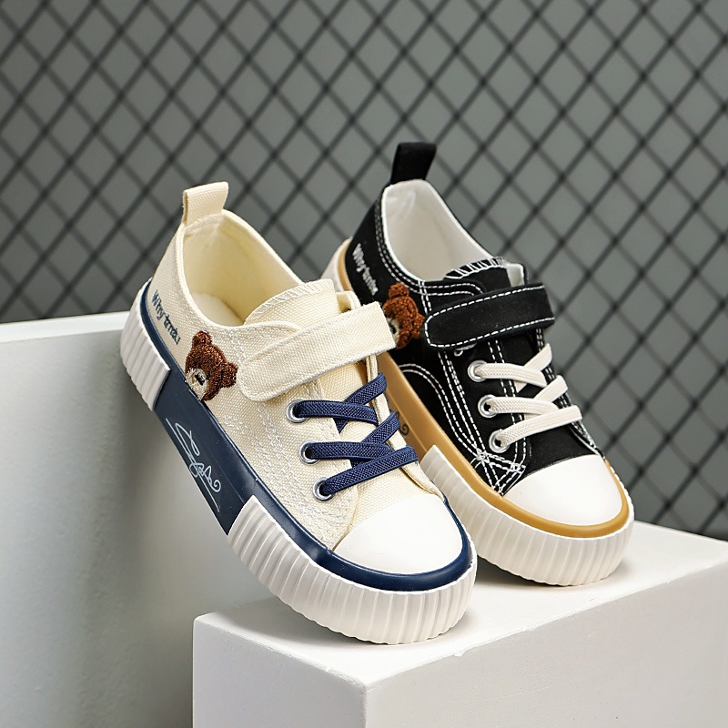 SEPATU SNEAKER SEKOLAH ANAK LAKI LAKI PEREMPUAN  TK SD SMP UMUR 3 4 5 6 7 8 9 10 TAHUN RABBIT PUTIH 