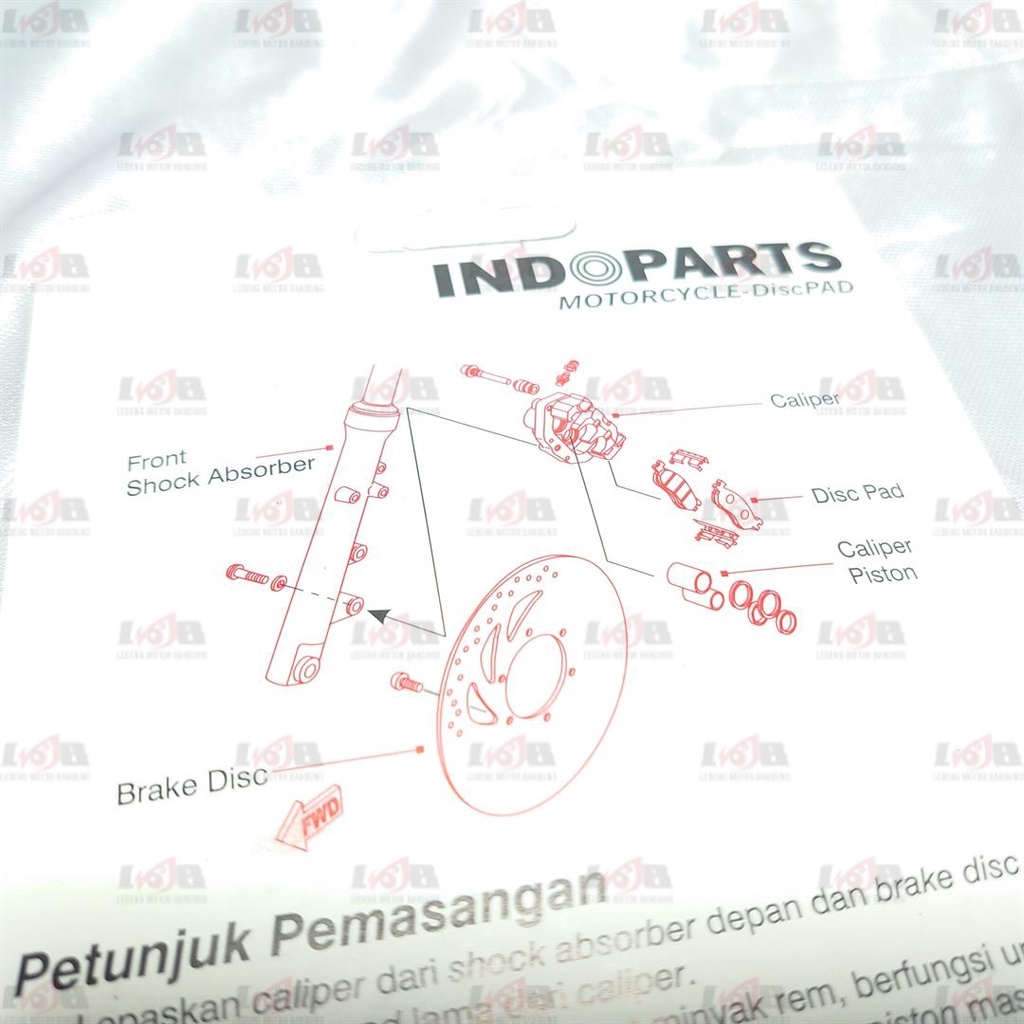 INDOPARTS Disc Pad Mio M3 Nmax Aerox Mx King Kampas Rem Cakram Depan