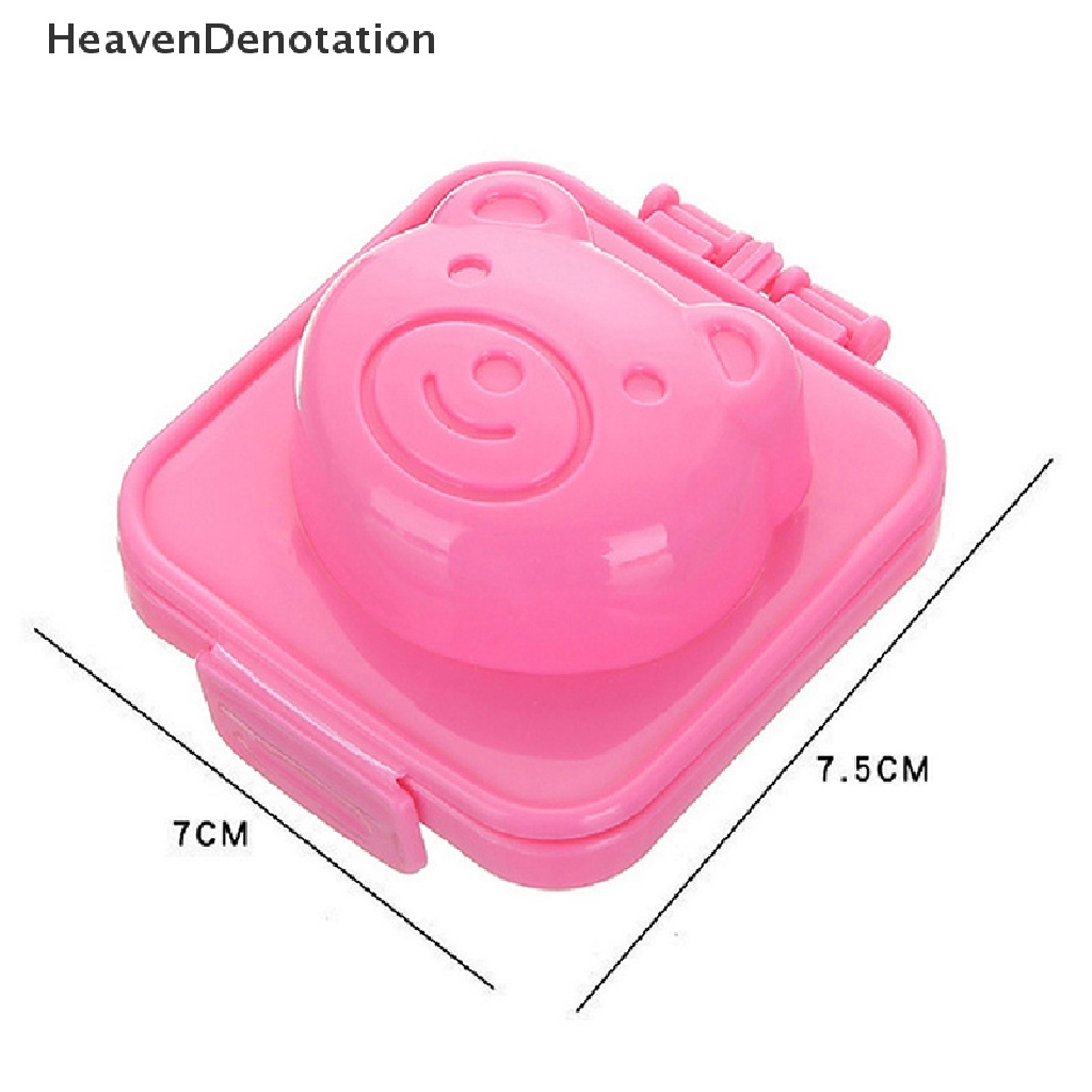 [HeavenDenotation] Cetakan Telur Lucu Kartun Bayi Rice Ball Mold 3D Egg Ring Bento Aksesoris Kelinci Beruang Ikan Telur Decorag Alat Dapur Gadget HDV