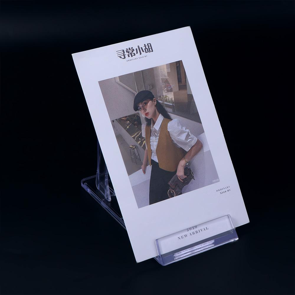 Stand Pajangan AUGUSTINA Stand Foto Serbaguna Tahan Lama Tempat Kartu Nama Holder Piring Plastik Dua Sekat