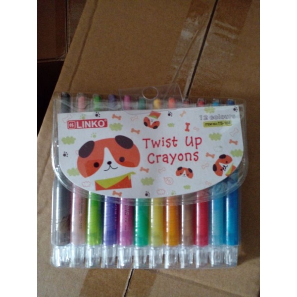 

crayon putar linko 12 warna pendek (350gr)