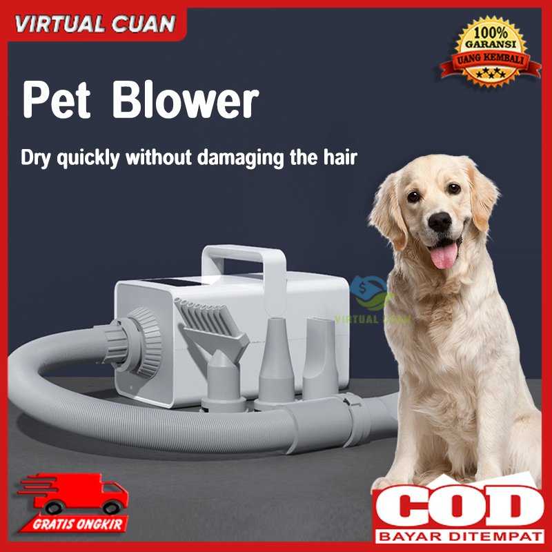 Pet blower Pengering rambut anjing dan kucing multifungsi Pengering rambut perawatan kucing dan anjing dapat menyerap bulu hewan