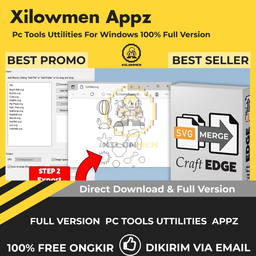 [Full Version] Craft Edge SVG Merge Pro PC Tools Software Utilities Lifetime Win OS