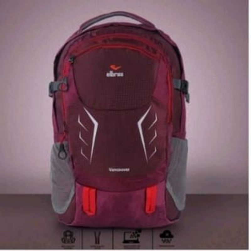 Tas Ransel Elbrus 30L Vancouver # Tas Ransel Pria Wanita Kuliah # Tas Sekolah # Tas Ransel Kerja Laptop