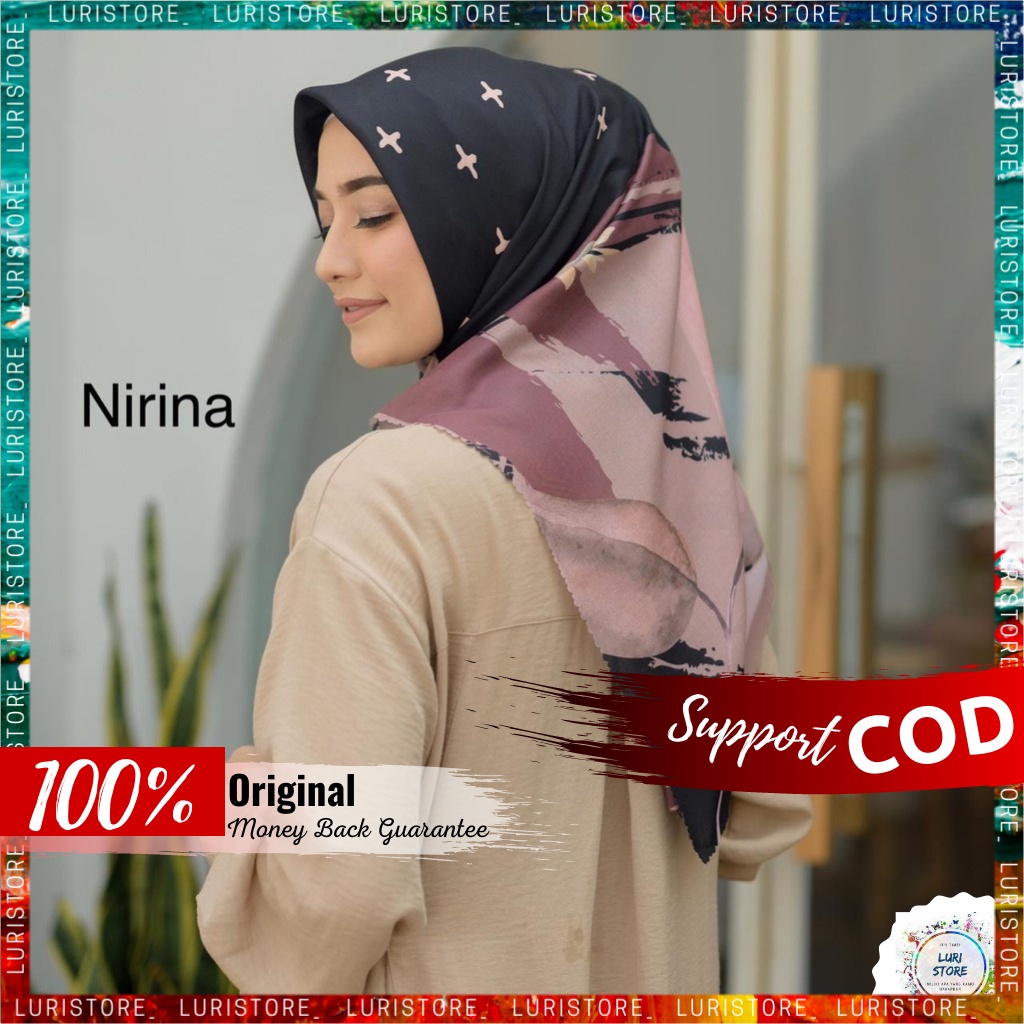 KERUDUNG MY LADY ORI NIRINA Hijab Jilbab Segi Empat Segiempat Voal Motif Mylady Terbaru Premium