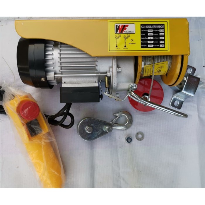 Katrol Mini Hoist 250 Kg 20 Meter Katrol Elektrik 250Kg 20Meter