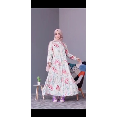 Dress Rayon Bunga Elfa