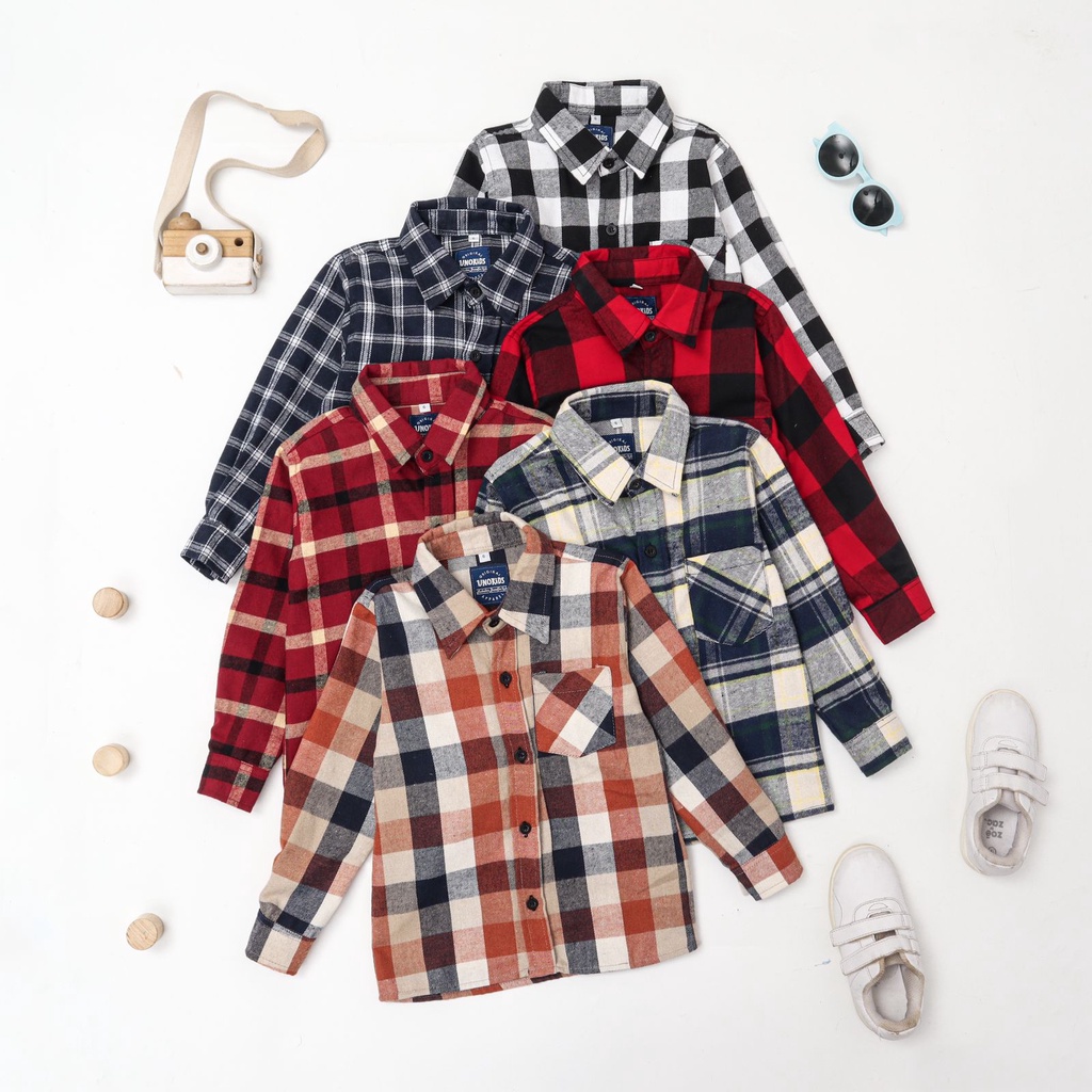 KEMEJA FLANEL ANAK LENGAN PANJANG / KEMEJA FLANEL PREMIUM