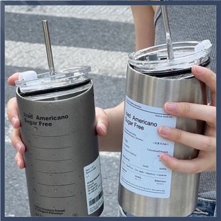 【Ready Stock】Stainless Steel Cangkir Kopi/600ml Botol Minum Stainless/Cangkir Thermos Kopi