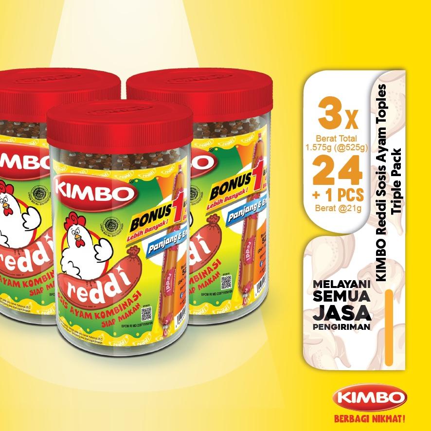 

12.12 ✨Promo✨ KIMBO Reddi Sosis Ayam Toples Triple Pack buruan